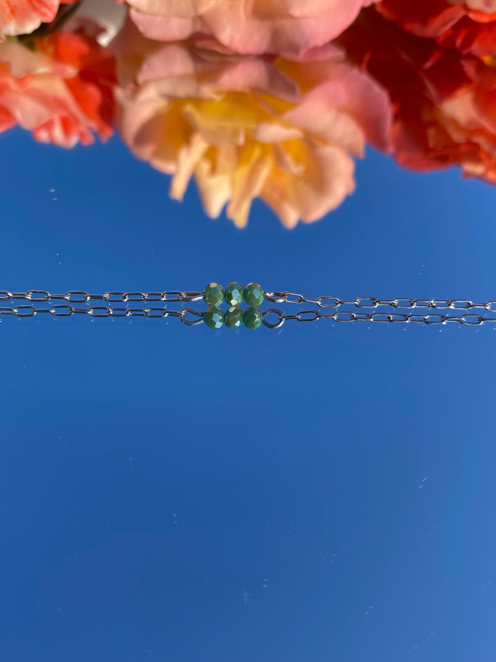 Bracelet ELAYA, coloré, vert, argent