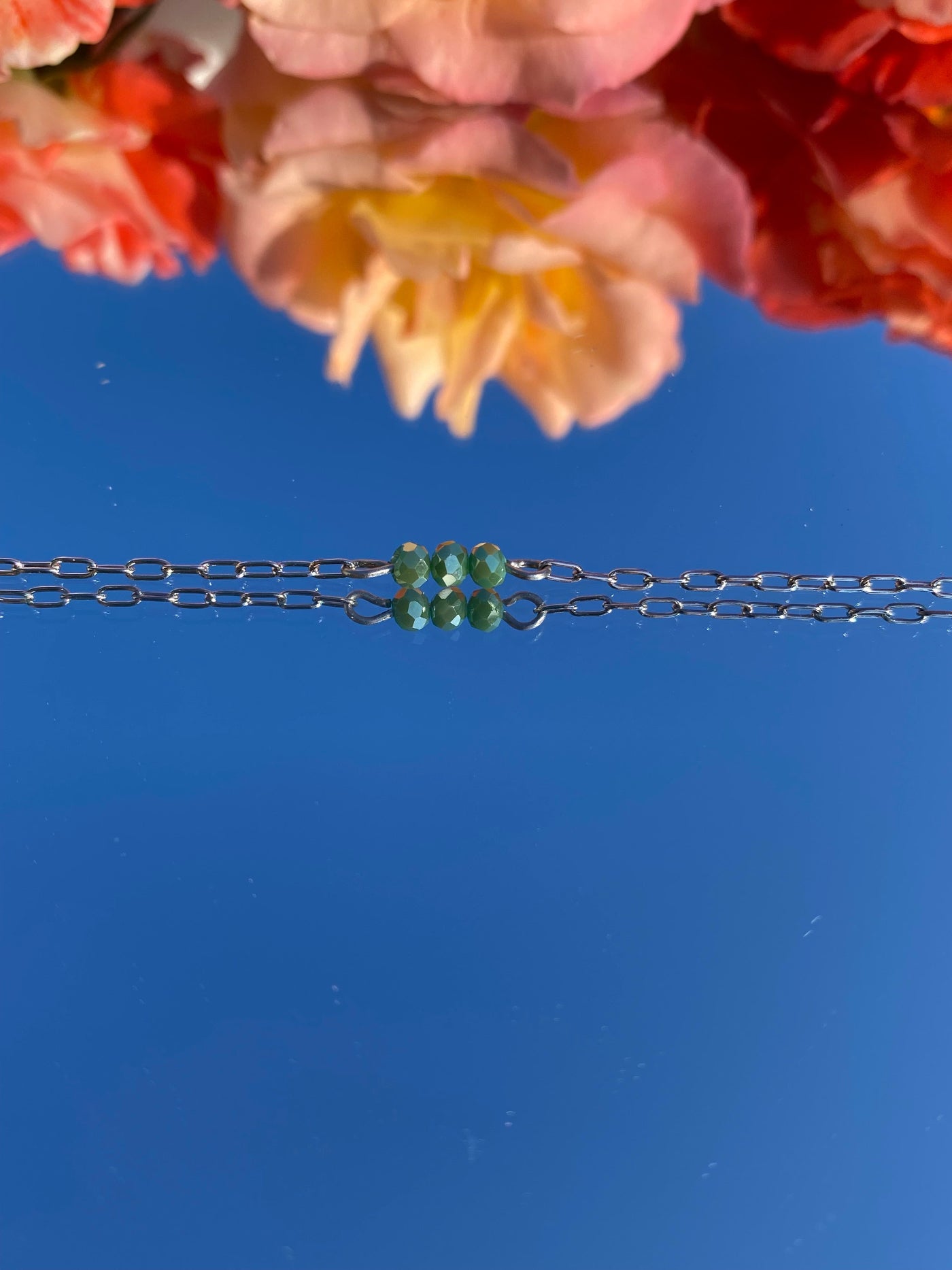 Bracelet ELAYA, coloré, vert, argent
