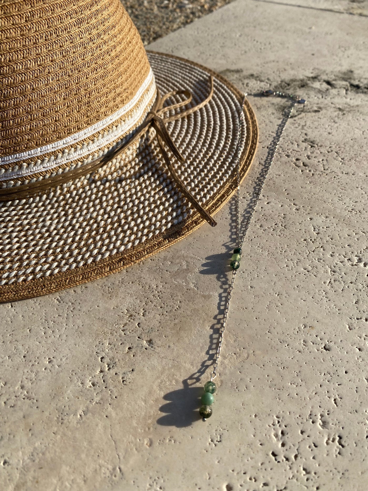 Collier ETERNITY, agate-mousse, argent