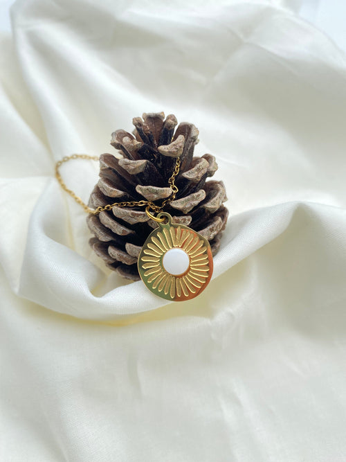 Collier SOLEYA, soleil doré 