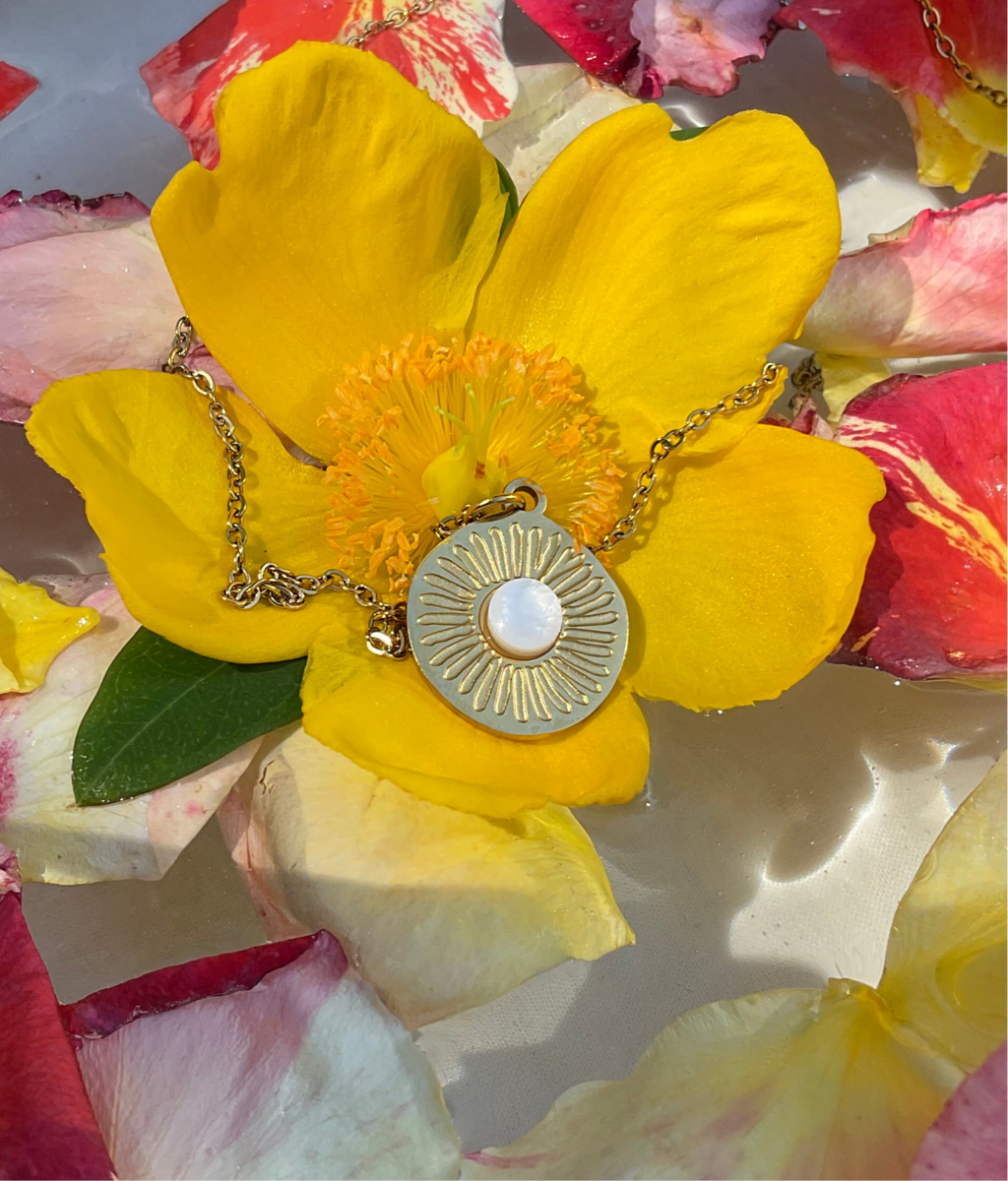 Collier SOLEYA, soleil doré
